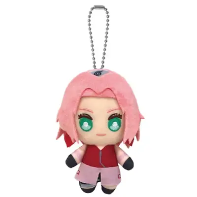 Bandai Nui NARUTO Shippuden Ball Chain Mascot Sakura Haruno Plush 4.7in 12cm • £38.57