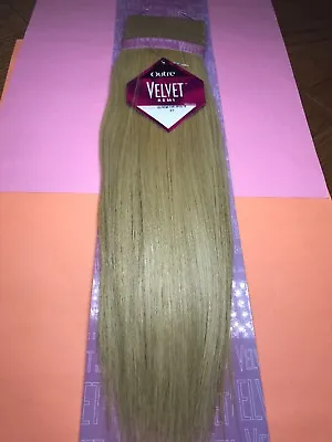  VELVET REMI YAKI_100%_human_hair_14 _#27_STRAIGHT WEAVE EXTENSION_1417 • $80