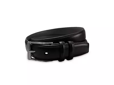 George Men's 32mm Black Genuine Leather Dress Work Belt Size 34 • $11.99