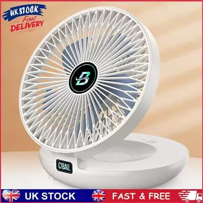 Foldable Air Cooler Wireless Fan Personal Fan For Home (white Rechargeable A) • £14.19