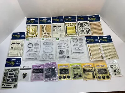 Technique Tuesday Making Memories Dimensions Craft Clear Stamp Lot Of 36 - NOS • $60