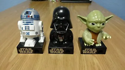 Star Wars Candy Dispenser Talking Figures 4 Inch Tall R2-D2 Darth Vader Yoda • £15