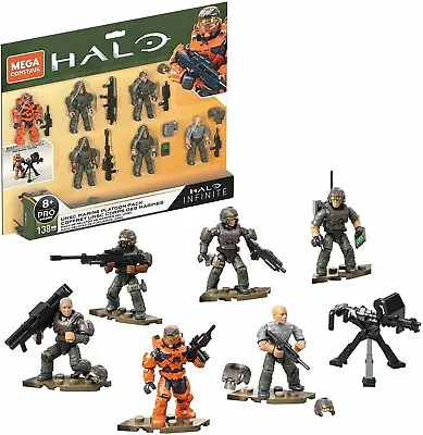 Mega Bloks Construx Halo Infinite UNSC Marine Platoon Pack Weapon Figure Set • $19.99