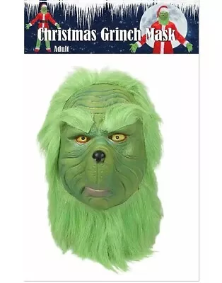 Grinch Mask Christmas Party Cosplay Halloween Costume Prop • $34.99