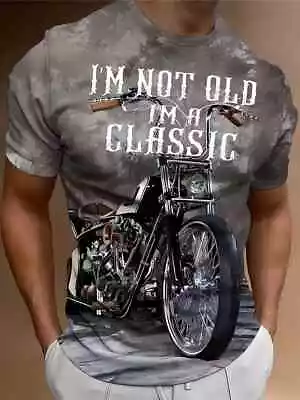 T Shirt Men Indian Motorcycle Novelty Quick Dry Fashion Graphic Lightweight New • $16.99