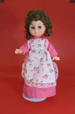 Vintage Plastic Doll Brown Hair Blue Sleepy Eyes Doll Made In Hong Kong • $12.99