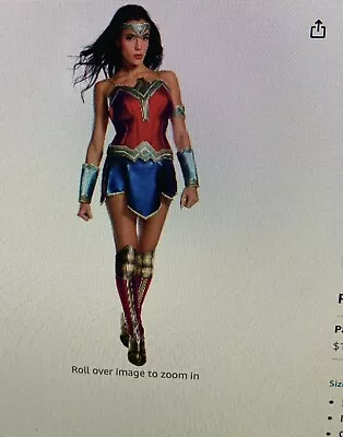 $25 • Buy Rubie's Women's Wonder Woman With Boot Tops Adult Sized Small One Strap Broken