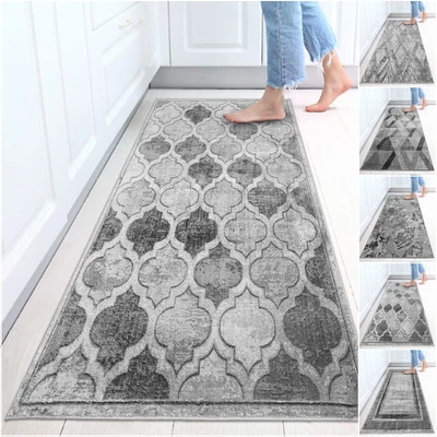 £24.99 • Buy Long Hallway Runner Rug Non Slip Kitchen Carpet Large Floor Mat Washable Rugs