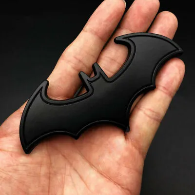 1x 3D Black Metal Chrome Batman Car Body Accessories Emblem Badge Decal Sticker • $6.99