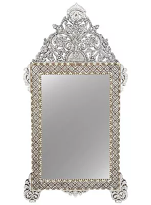 Antique Mother Of Pearl Inlaid Mirror • $3700