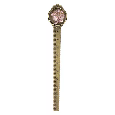 Metal Bookmark Ruler 10cm Metric Vintage Bookmark Pink • $7.14