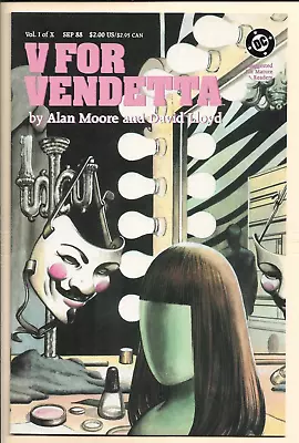 V For Vendetta #1-10 VF/NM Avg. (1988-1989) By Alan Moore Complete Series! • $105.99