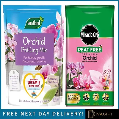 Westland Orchid Potting Mix Special Blend For Flowering Compost Soil Seramis New • £11.65