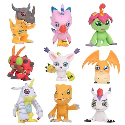 9 Pcs Digital Monster Adventure Agumon Gabumon Mini PVC Figures Set Digimon Toys • $15.99