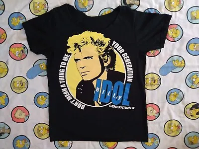 Billy Idol Shirt M VTG Generation X New Wave Punk Sid Vicious Siouxsie Blondie  • $14