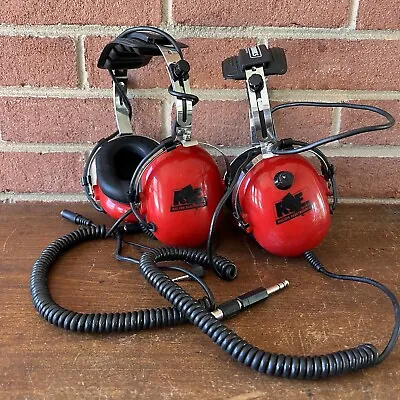 Set Of 2 R.E. Racing Electronic Headphones Headsets Behind The Head Vintage • $125