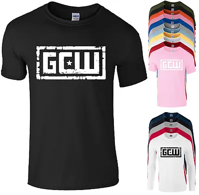 Gcw T Shirt Wrestling Ecw Wcw Wwf Wwe Mens Childrens Women Kids Tee Tops • £17.99