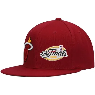 Mitchell & Ness Miami Heat 2006 Finals Adjustable Snapback Hat Cap NEW • $27.99