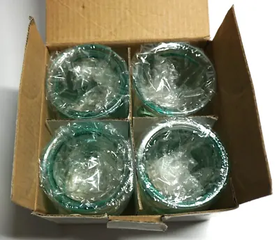 Kate Aspen Teal Green Glass Party Favor Tea Light Jars Quantity Of 4 New In Box • $12.97