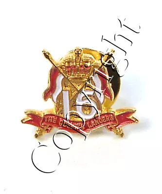 16th 5th The Queens Royal Lancers Gold Plated Hand Made In Uk Lapel Pin Badge • £3.89