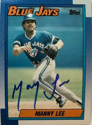 Manny Lee Autographed 1990 Topps #113 • $60