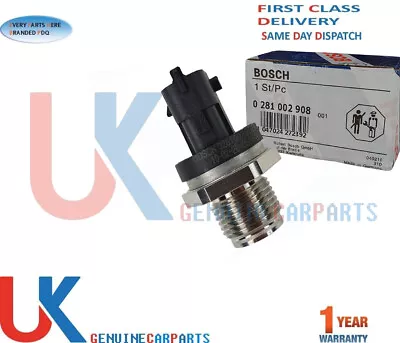 FUEL RAIL HIGH PRESSURE SENSOR FOR RENAULT ESPACE LAGUNA MASTER 1.9 2.2 2.5 DCi • £42.75