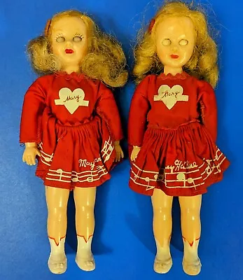 Vintage MARY HARTLINE 8  Dolls - Lot Of 2 - 1950s Super Circus Ideals Toy • $18.69