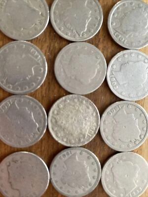 $7 • Buy Lot Of 5 Liberty Head V Nickels 