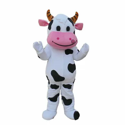 Cow Mascot Costume Cosplay Party Fancy Dress Outfit Advertising Halloween Adults • $197.81