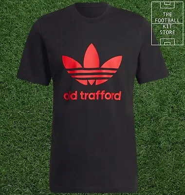 Adidas Originals Manchester United T-Shirt Mens - Old Trafford Tee - Man Utd • £24.99