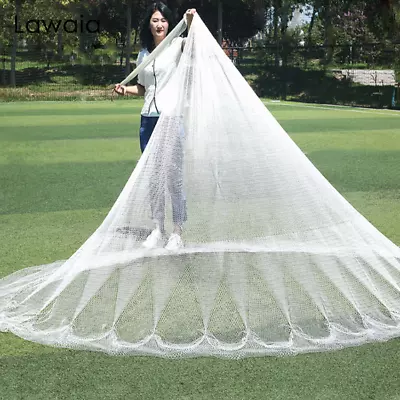 Traditional Casting Net Nylon Iron Steel Hand Throwing Fishing Nets Catch Fish • $83.80