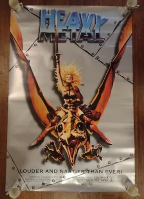 Rolled Sexy Sci-fi HEAVY METAL ('81 Movie) Video Store Poster Berni Wrightson • $35