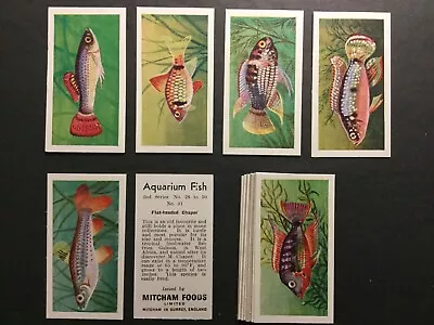 1957 Mitcham Aquarium Fish 2nd Series Set Of 25 Cards Sku371N • $9.99