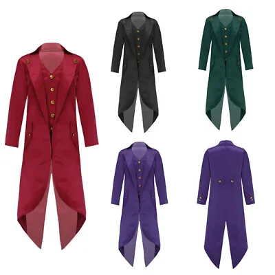 Kids Renaissance Steampunk Halloween Cosplay Costumes Tailcoat Victorian Jacket • $6.43