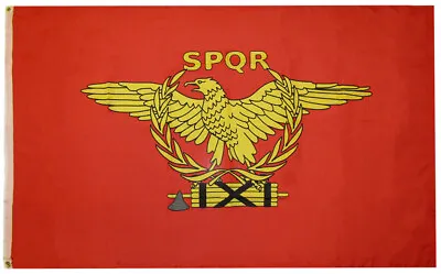 Roman Empire SPQR Senate And People Rome Flag Poly Nylon 3x5 3'x5' Flag  • $9.88