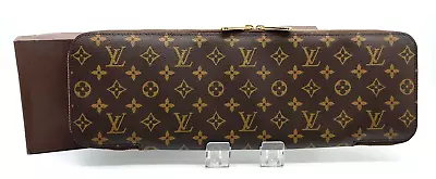Auth Louis Vuitton Monogram Etuit 5 Cravat Tie Case M47535 W/Bag SK7279 • £0.80