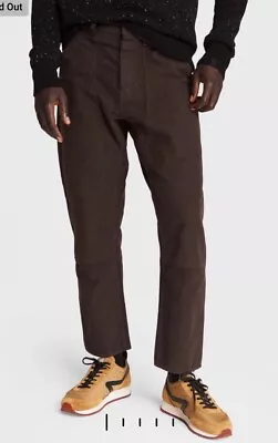 Rag & Bone Men’s The Slouch Taper Brown Cotton Moleskin Pants Size 32 • $89