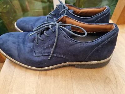 H&M Men's Shoes Size 9. Navy Suede. Used • £10