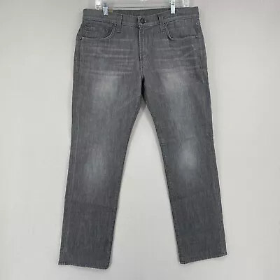 J Brand Mens KANE Slim Straight Jeans Size 34x32 Gray Zip Fly Cotton Stretch • $49.99