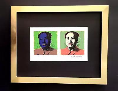 Andy Warhol + Signed 1984  Mao China  Print Mounted & Framed + Buy It Now! • $149