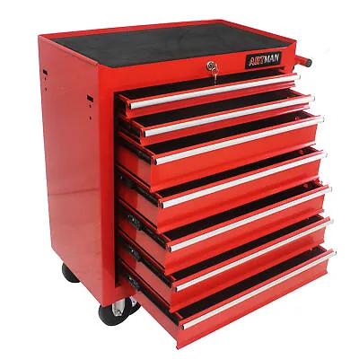 7 Drawers Rolling Tool Box Cart Tool Chest Tool Storage Cabinet With 4 Wheels US • $231.13