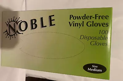 Noble Products Powder-Free Disposable Clear Vinyl Gloves For Foodservice -Medium • $13.96