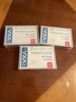 Lot Of Three (3) New Exabyte VXA V17 170m Tape Cartridges • $50