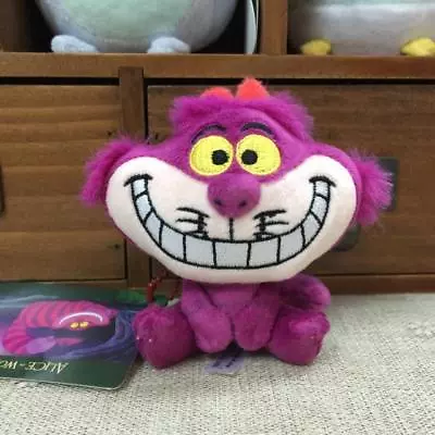 $11.75 • Buy Disney Cheshire Cat  Alice In Wonderland Keychain Key Ring Plush Toy