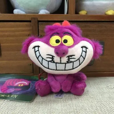 Disney Cheshire Cat  Alice In Wonderland Keychain Key Ring Plush Toy • $11.75