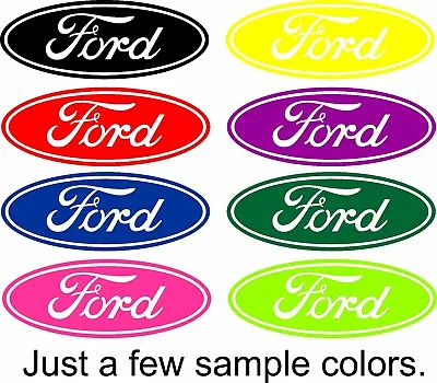 Ford Decal Script Oval Vinyl Decal Sticker Car Truck Window • $3.45