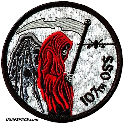 Usaf 107th Operations Support Sq -107 Oss- Mq-9 Reaper- Ny Ang -original Patch • $10.95