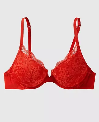 La Senza Obsession Push Up Plunge Bra - Molten Lava 36B. New With Tags Sealed • £14