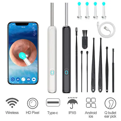 Wireless HD Ear Wax Remover Camera Ear Endoscope Spoon Pick Cleaning Tools UK • £12.99