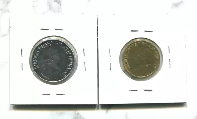 Vatican - Two Spectacular  John Paul Ii Coins: 1984 20 Lire & 1982 50 Lire • $6.45